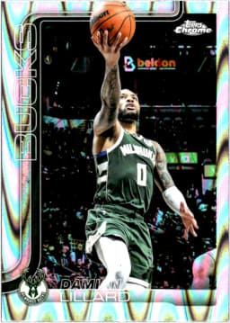Damian Lillard #153 2025-26 Topps Chrome RayWave Refractor