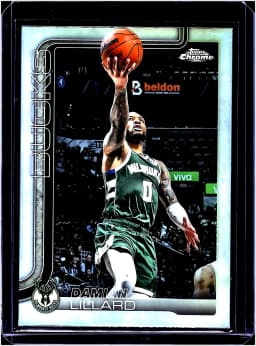 Damian Lillard #153 2025-26 Topps Chrome Refractor
