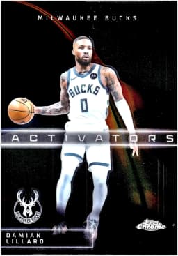 Damian Lillard #AC-9 2025-26 Topps Chrome Activators