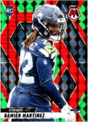 Damien Martinez #360 Rookie Card 2025 Panini Mosaic Mosaic Red and Green
