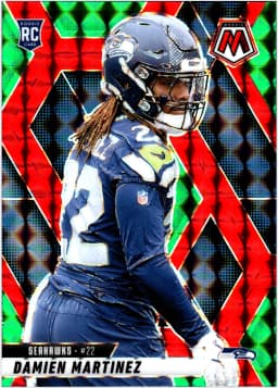 Damien Martinez #360 Rookie Card 2025 Panini Mosaic Mosaic Red and Green