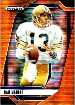 Dan Marino #192 2025 Panini Prizm Draft Picks Prizms Orange Pulsar /75