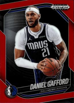 Daniel Gafford #241 2024-25 Panini Prizm Black Red