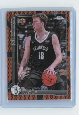 Danny Wolf #277 Rookie Card 2025-26 Topps Chrome Basketball