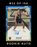 Danny Wolf #NS-DW Rookie Card 2025-26 Topps Chrome Basketball Next Stop Signatures