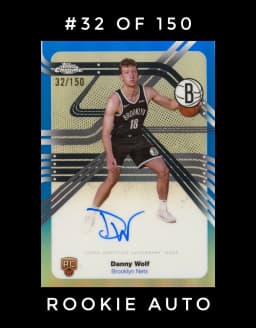 Danny Wolf #NS-DW Rookie Card 2025-26 Topps Chrome Basketball Next Stop Signatures