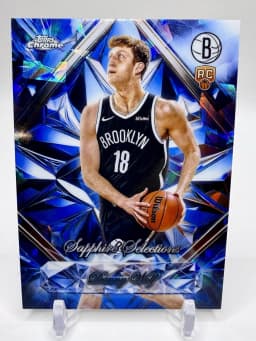 Danny Wolf #SS-19 Rookie Card 2025-26 Topps Chrome Basketball Sapphire Selections