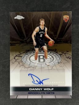 Danny Wolf #TAUR2-DW Rookie Card 2025-26 Topps Chrome Basketball Topps Autograph Issue Rookies 2