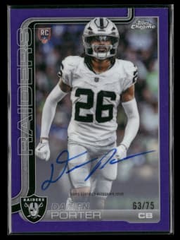 Darien Porter #RA-DP Rookie Card 2025 Topps Chrome Football Rookies Autograph Variation