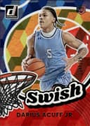 Darius Acuff Jr. #3 2025 Donruss Basketball Swish Red Cubic — reference image