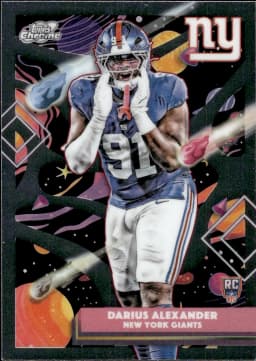 Darius Alexander #175 Rookie Card 2025 Topps Cosmic Chrome Football