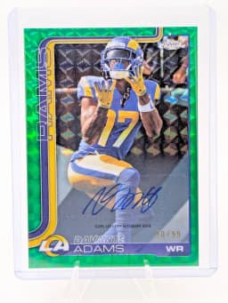 Davante Adams #BA-DAA 2025 Topps Chrome Football Base Cards Autograph Variation