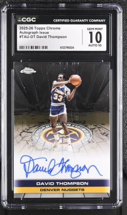 David Thompson #TAU-DT 2025-26 Topps Chrome Basketball Topps Autograph Issue