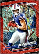 Dawson Knox #65 2025 Panini Prizm Red Shimmer