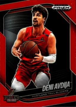 Deni Avdija #78 2024-25 Panini Prizm Black Red