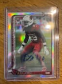 Denzel Burke #RA-DB Rookie Card 2025 Topps Chrome Football Rookies Autograph Variation