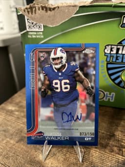 Deone Walker #RA-DW Rookie Card 2025 Topps Chrome Football Rookies Autograph Variation