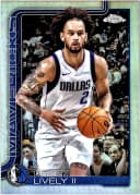 Dereck Lively II #72 2025-26 Topps Chrome Refractor