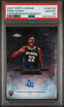 Derik Queen #CHR-DQ Rookie Card 2025-26 Topps Chrome Basketball Chromographs Rookie