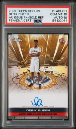 Derik Queen #TAIR-DQ Rookie Card 2025-26 Topps Chrome Basketball Topps Autograph Issue Rookies