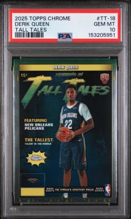 Derik Queen #TT-18 Rookie Card 2025-26 Topps Chrome Basketball Tall Tales