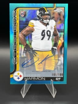 Derrick Harmon #RA-DH Rookie Card 2025 Topps Chrome Football Rookies Autograph Variation