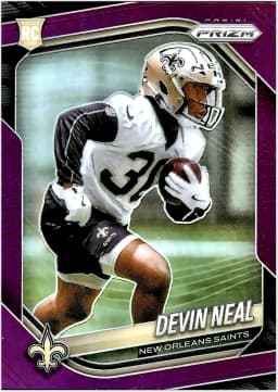 Devin Neal #393 Rookie Card 2025 Panini Prizm Prizm Purple /125
