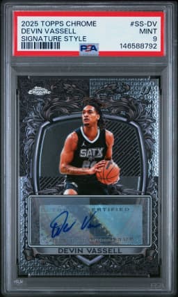 Devin Vassell #SS-DV 2025-26 Topps Chrome Basketball Signature Style
