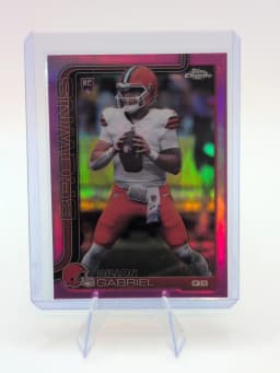 Dillon Gabriel #FYF-DG Rookie Card 2025 Topps Chrome Football First Year Fabric