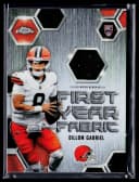 Dillon Gabriel #FYF-DG Rookie Card 2025 Topps Chrome Football First Year Fabric