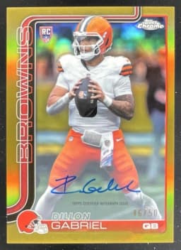 Dillon Gabriel #RA-DGA Rookie Card 2025 Topps Chrome Football Rookies Autograph Variation