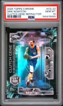 Dirk Nowitzki #CG-22 2025-26 Topps Chrome Basketball Clutch Gene