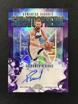 Domantas Sabonis #SM-DS 2025-26 Topps Chrome Basketball Stratospheric Signatures