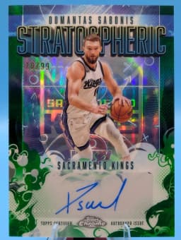 Domantas Sabonis #SM-DS 2025-26 Topps Chrome Basketball Stratospheric Signatures