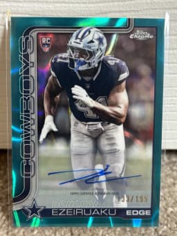 Donovan Ezeiruaku #RRA-DE Rookie Card 2025 Topps Chrome Football Rookie Autographs Variation