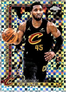 Donovan Mitchell #69 2025-26 Topps Chrome X-Fractor