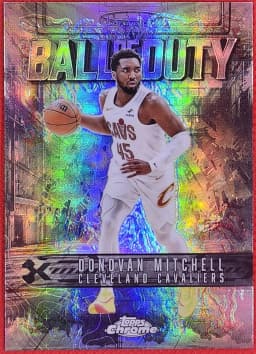 Donovan Mitchell #BD-7 2025-26 Topps Chrome Basketball Ball Of Duty