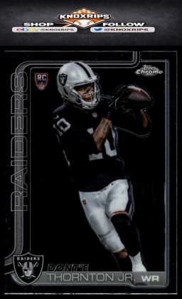 Dont'e Thornton Jr. #RA-DTH Rookie Card 2025 Topps Chrome Football Rookies Autograph Variation