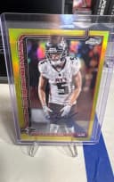 Drake London #BA-DL 2025 Topps Chrome Football Base Cards Autograph Variation