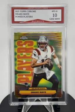 Drake Maye #PP-10 2025 Topps Chrome Football Power Players