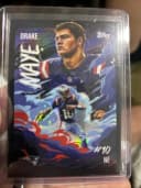 Drake Maye #UV-10 2025 Topps Chrome Football Ultra Violet