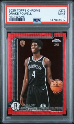 Drake Powell #272 Rookie Card 2025-26 Topps Chrome Basketball Base Card Variations