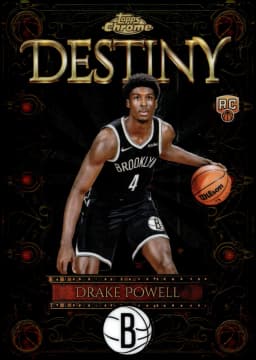 Drake Powell #D-18 Rookie Card 2025-26 Topps Chrome Basketball Destiny