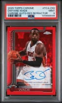 Dwyane Wade #TCA-DW 2025-26 Topps Chrome Basketball Topps Chrome Autographs