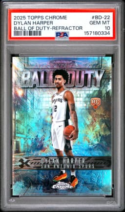 Dylan Harper #BD-22 Rookie Card 2025-26 Topps Chrome Basketball Ball Of Duty