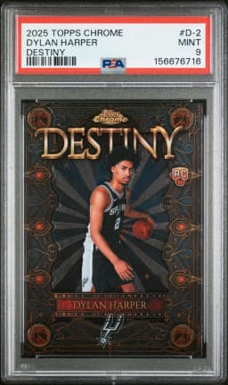 Dylan Harper #D-2 Rookie Card 2025-26 Topps Chrome Basketball Destiny