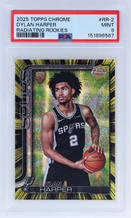 Dylan Harper #RR-2 Rookie Card 2025-26 Topps Chrome Basketball Radiating Rookies