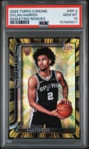 Dylan Harper #RR-2 Rookie Card 2025-26 Topps Chrome Basketball Radiating Rookies
