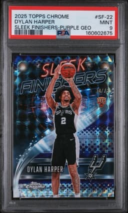 Dylan Harper #SF-22 Rookie Card 2025-26 Topps Chrome Basketball Sleek Finishers
