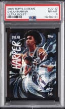 Dylan Harper #UV-12 Rookie Card 2025-26 Topps Chrome Basketball Ultra Violet